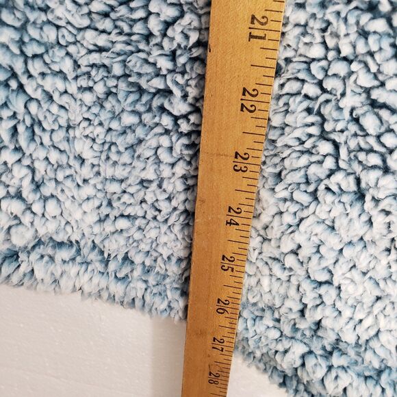 Green Tea Women's XL Fluffy Fleece / "Sherpa" Quarter Zip Pullover Jacket - Picture 5 of 6